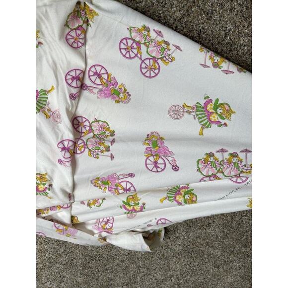 Vintage 60s 70s Lowenstein & Sons Fabric ‘Fire Gard’ Dolls Clowns Pinks 52 X 144 - Picture 2 of 3